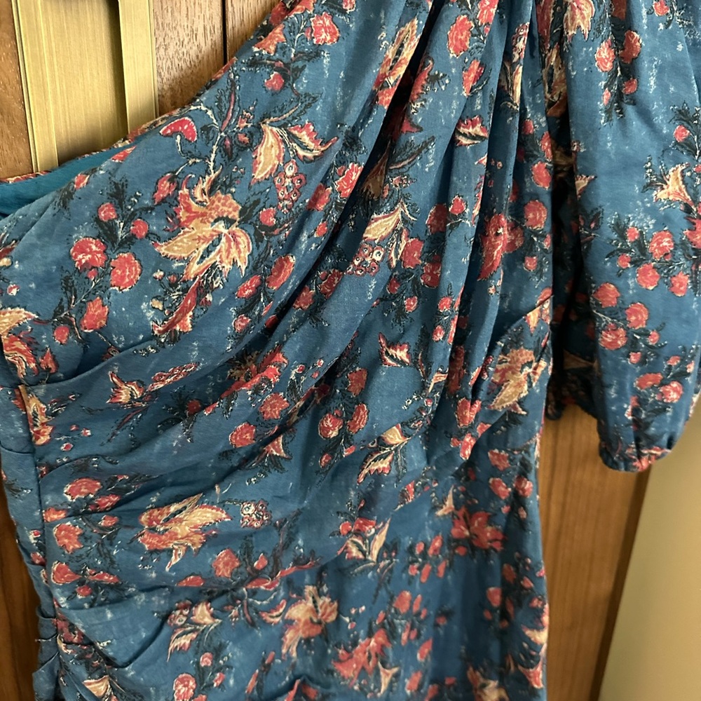 Etoile Isabel Marant Blue Print Mini Dress - Picture 3 of 8